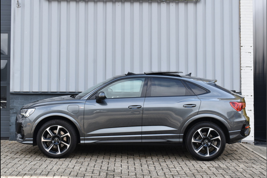 Audi Q3 Sportback 45 TFSI e S-Line 245 Pk Pano Navi Sfeer Leder ACC Keyless Camera