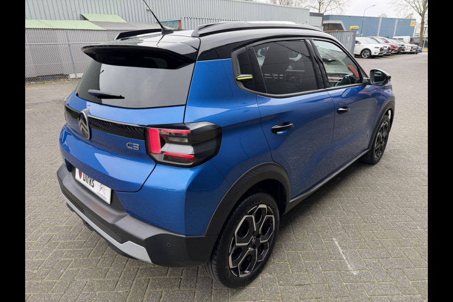 Citroën C3 100pk Max (Camera - LED - Automatische Airco - Navigatie - Apple Carplay - Draadloos laden - Lichtmetalen velgen 17" )