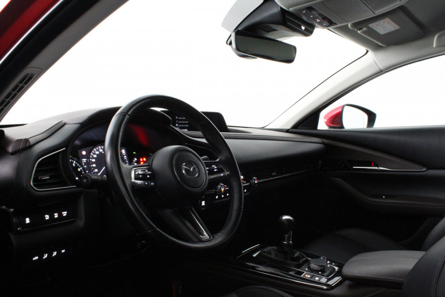 Mazda CX-30 2.0 e-SkyActiv-X M Hybrid Luxury > 186pk/Trekhaak/Crystal Red Soul/Bose/Leer/Memory...