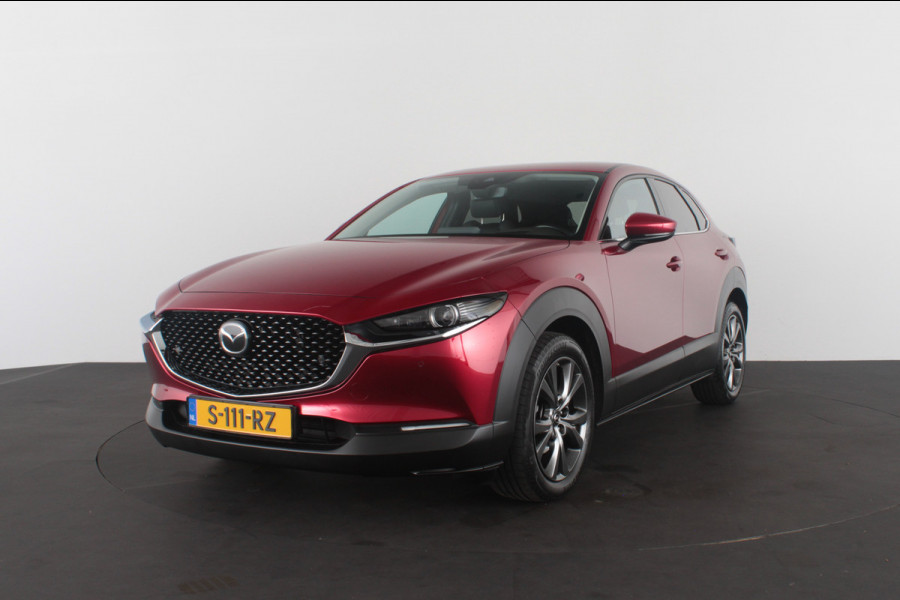 Mazda CX-30 2.0 e-SkyActiv-X M Hybrid Luxury > 186pk/Trekhaak/Crystal Red Soul/Bose/Leer/Memory...