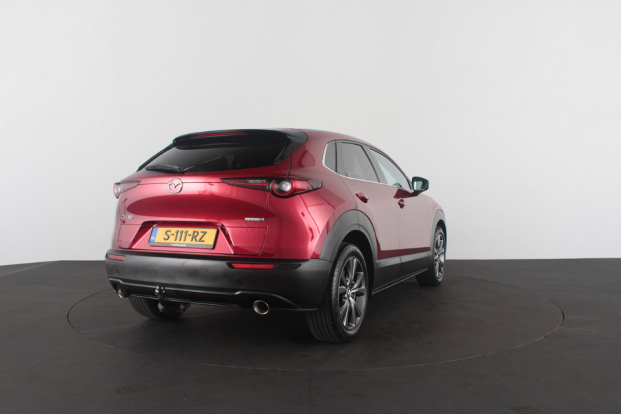 Mazda CX-30 2.0 e-SkyActiv-X M Hybrid Luxury > 186pk/Trekhaak/Crystal Red Soul/Bose/Leer/Memory...