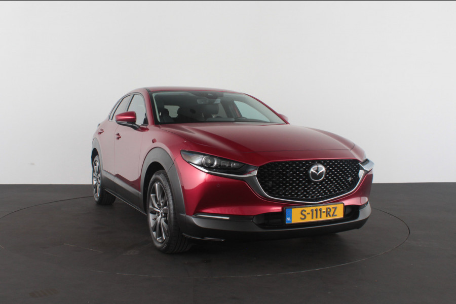 Mazda CX-30 2.0 e-SkyActiv-X M Hybrid Luxury > 186pk/Trekhaak/Crystal Red Soul/Bose/Leer/Memory...