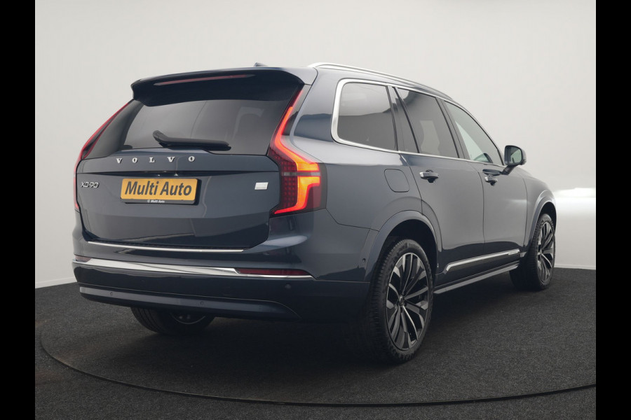 Volvo XC90 T8 Recharge AWD Ultimate Bright 7 Persoons LONG RANGE PHEV 455pk Dealer O.H. | Trekhaak Af Fabriek | Panodak | Head Up | Adaptive Cruise | 360 Camera | Bowers & Wilkins | Lederen Sportstoelen Massage & Memory & Ventilatie | Google Assistent | Stoelen & Stuur Verwarmd  | Keyless | Blis | Plug In Hybrid |