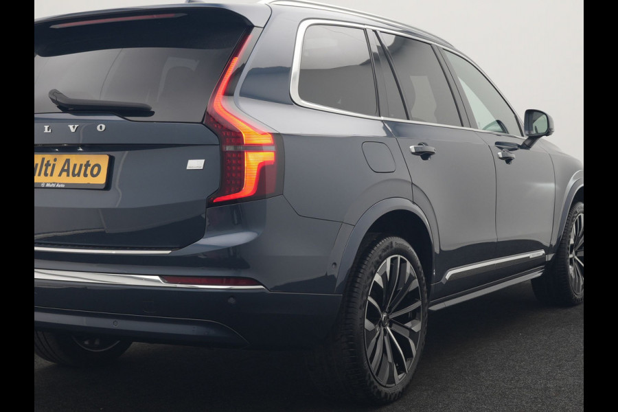 Volvo XC90 T8 Recharge AWD Ultimate Bright 7 Persoons LONG RANGE PHEV 455pk Dealer O.H. | Trekhaak Af Fabriek | Panodak | Head Up | Adaptive Cruise | 360 Camera | Bowers & Wilkins | Lederen Sportstoelen Massage & Memory & Ventilatie | Google Assistent | Stoelen & Stuur Verwarmd  | Keyless | Blis | Plug In Hybrid |