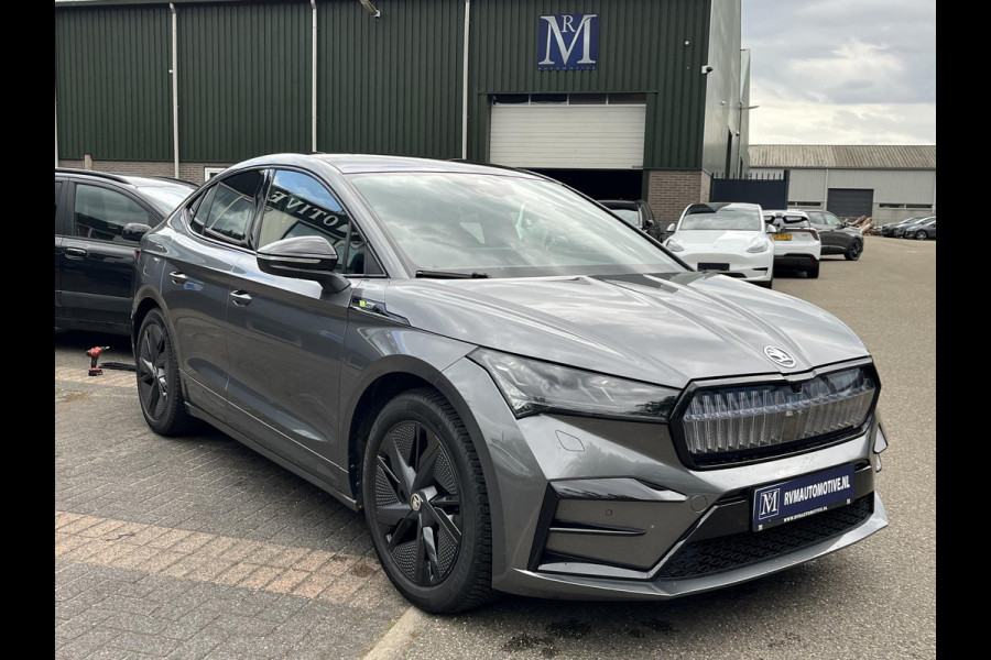 Škoda ENYAQ Coupé iV 80 RS SOH 89% |ELEK. ACHTERKLEP| PANO| ELEK. STOEL MET MEMORY| NET ONDERHOUD GEHAD RIJKLAAR| RS KUIPSTOELEN| DODE HOEK SENSOR| CAMERA| STOEL + STUURVERWARMING|