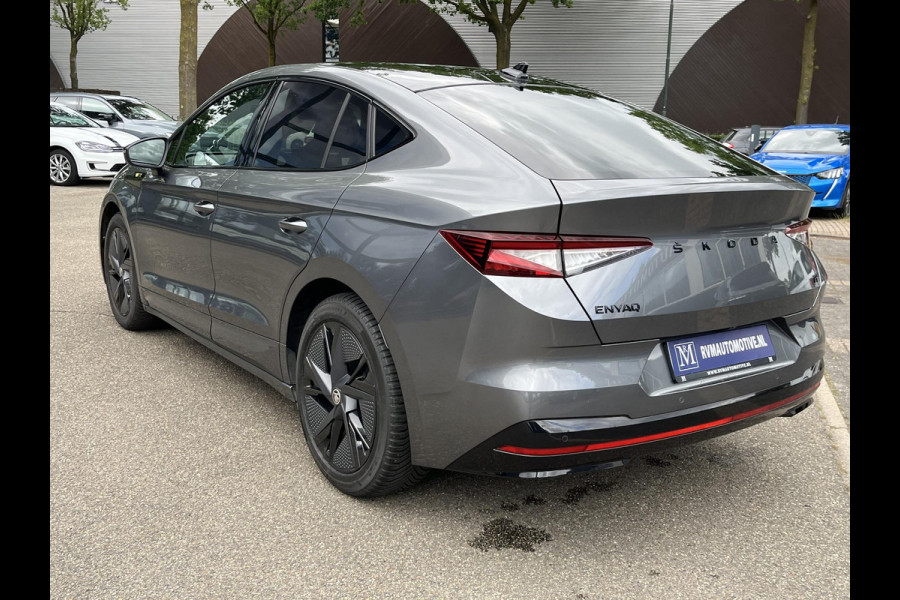 Škoda ENYAQ Coupé iV 80 RS SOH 89% |ELEK. ACHTERKLEP| PANO| ELEK. STOEL MET MEMORY| NET ONDERHOUD GEHAD RIJKLAAR| RS KUIPSTOELEN| DODE HOEK SENSOR| CAMERA| STOEL + STUURVERWARMING|