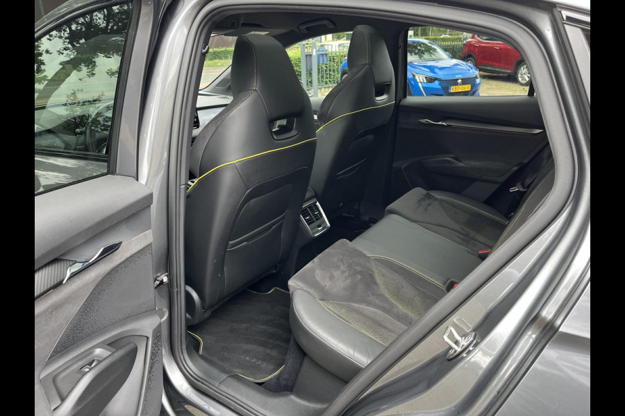 Škoda ENYAQ Coupé iV 80 RS SOH 89% |ELEK. ACHTERKLEP| PANO| ELEK. STOEL MET MEMORY| NET ONDERHOUD GEHAD RIJKLAAR| RS KUIPSTOELEN| DODE HOEK SENSOR| CAMERA| STOEL + STUURVERWARMING|