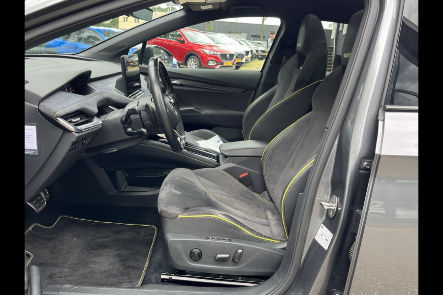 Škoda ENYAQ Coupé iV 80 RS SOH 89% |ELEK. ACHTERKLEP| PANO| ELEK. STOEL MET MEMORY| NET ONDERHOUD GEHAD RIJKLAAR| RS KUIPSTOELEN| DODE HOEK SENSOR| CAMERA| STOEL + STUURVERWARMING|