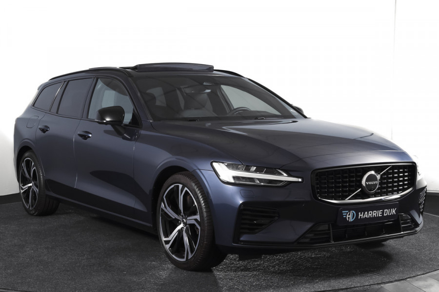 Volvo V60 2.0 T6 Plug-in hybrid AWD Ultra Dark | S/K-Panodak | Dig. Cockpit | Adapt. Cruise | Stoel-+Stuurverw. | PDC | 360 Camera | NAV + App. Connect | ECC | Elek. Klep | LM 19" | 8823