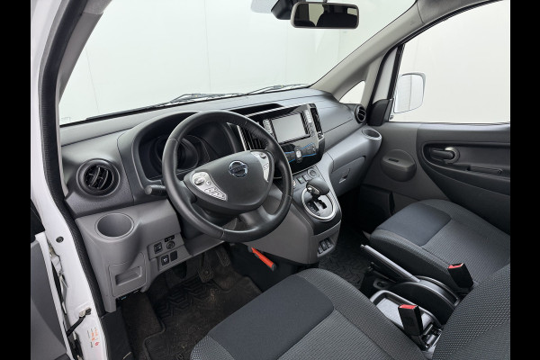 Nissan e-NV200 Evalia 7-Persoons SOH 93% 40kWh Camera Navi Stoel+Stuurverwarming Cruise Control Ecc Connect Edition Schuifdeuren Privacy Glas Lmv Regen+Lichtsensor Isofix Keyless 1e Eigenaar Origineel Nederlandse Bus
