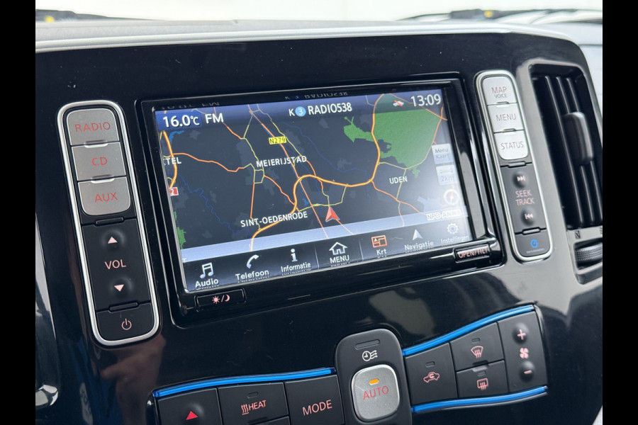 Nissan e-NV200 Evalia 7-Persoons SOH 93% 40kWh Camera Navi Stoel+Stuurverwarming Cruise Control Ecc Connect Edition Schuifdeuren Privacy Glas Lmv Regen+Lichtsensor Isofix Keyless 1e Eigenaar Origineel Nederlandse Bus