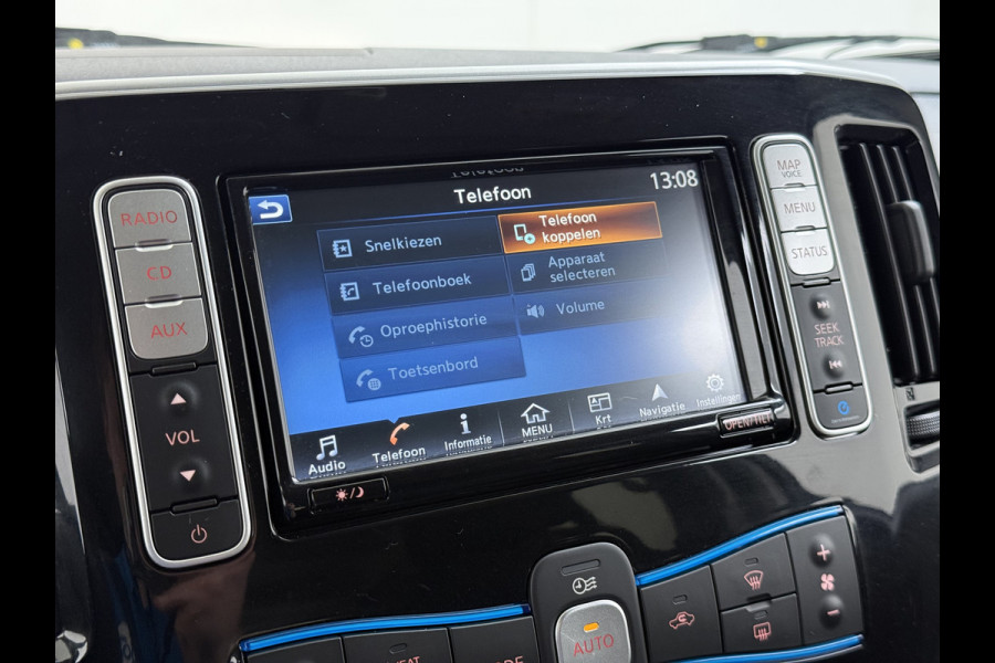 Nissan e-NV200 Evalia 7-Persoons SOH 93% 40kWh Camera Navi Stoel+Stuurverwarming Cruise Control Ecc Connect Edition Schuifdeuren Privacy Glas Lmv Regen+Lichtsensor Isofix Keyless 1e Eigenaar Origineel Nederlandse Bus