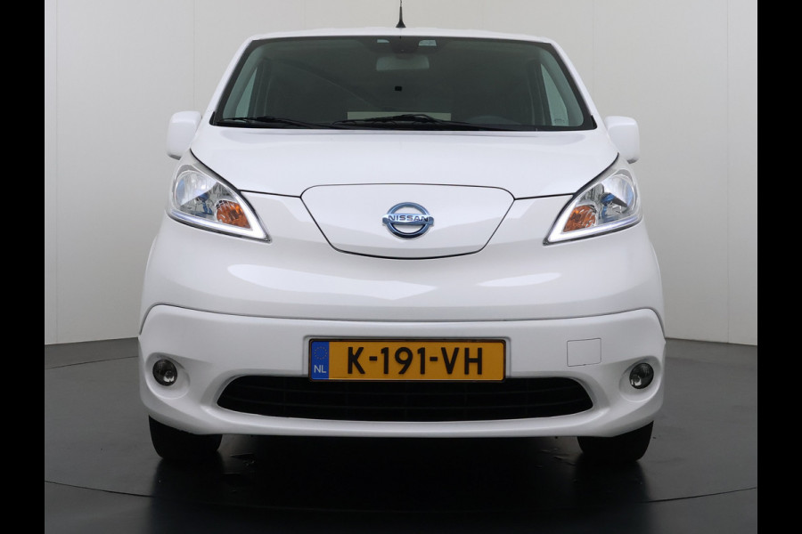 Nissan e-NV200 Evalia 7-Persoons SOH 93% 40kWh Camera Navi Stoel+Stuurverwarming Cruise Control Ecc Connect Edition Schuifdeuren Privacy Glas Lmv Regen+Lichtsensor Isofix Keyless 1e Eigenaar Origineel Nederlandse Bus