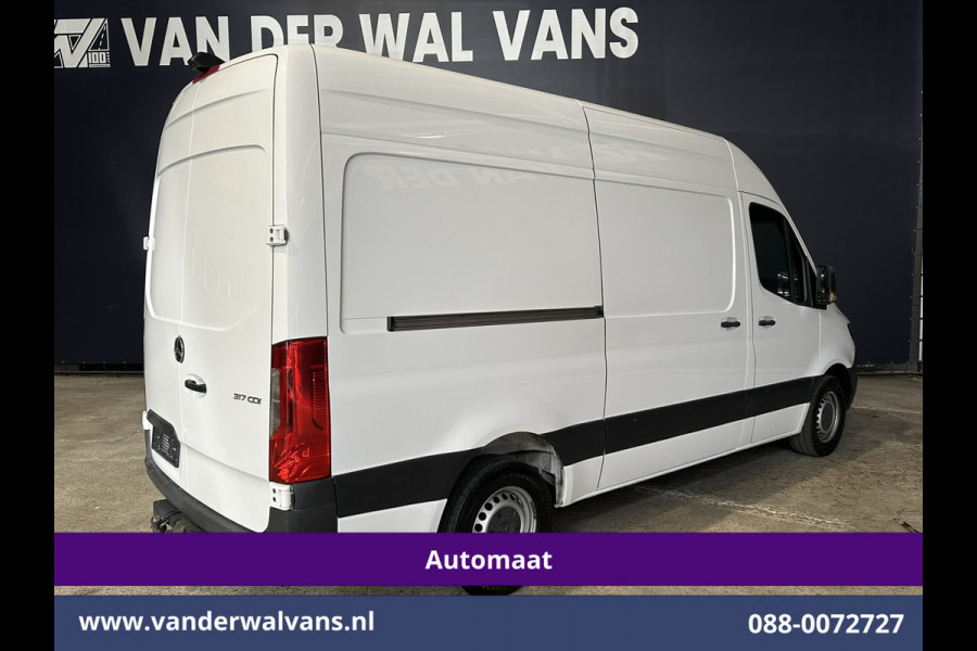 Mercedes-Benz Sprinter 317 CDI 170pk 9G-Tronic Automaat L2H2 Euro6 Airco | Camera | Navigatie | Apple Carplay | Cruisecontrol Android Auto, Stoelverwarming, Trekhaak, Bijrijdersbank