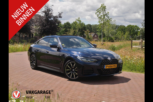 BMW 4 Serie Gran Coupé 420i Business Edition Plus | M-Pakket | Panoramadak | Camera | Sfeerverlichting | Leer |
