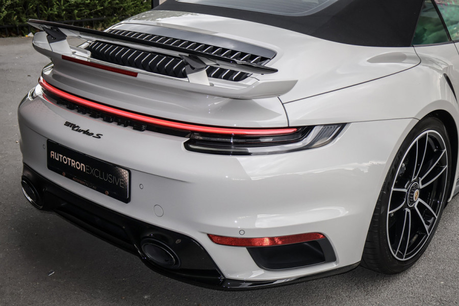 Porsche 911 Cabrio 3.8 Turbo S | SPORT DESIGN AERO KIT | LIFTING | FULL PPF | BOSE | GT SPORTSTUUR MET VERWARMING | PDLS+ | 360CAM | PASM |