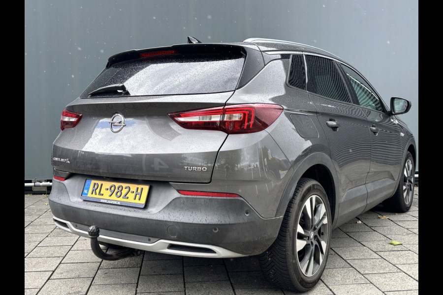 Opel Grandland X BWJ 2018 | 1.2T 131 PK Innovation | TREKHAAK | LEER |  ELKETR. STOELEN | ELEKTR. ACHTERKLEP | CAMERA | STOEL + STUURVERW. | STOELVERKOEL. | LEDER | FULL LED | KEYLESS |  CARPLAY + ANDROID | NAVI | CLIMA | CRUISE | LMV | PDC