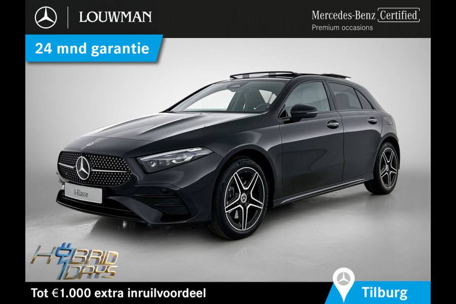 Mercedes-Benz A-Klasse 250 e Business Solution AMG | Nightpakket | Advanced sound system | Dodehoekassistent | Panoramaschuifdak | Smartphone-integratie | |