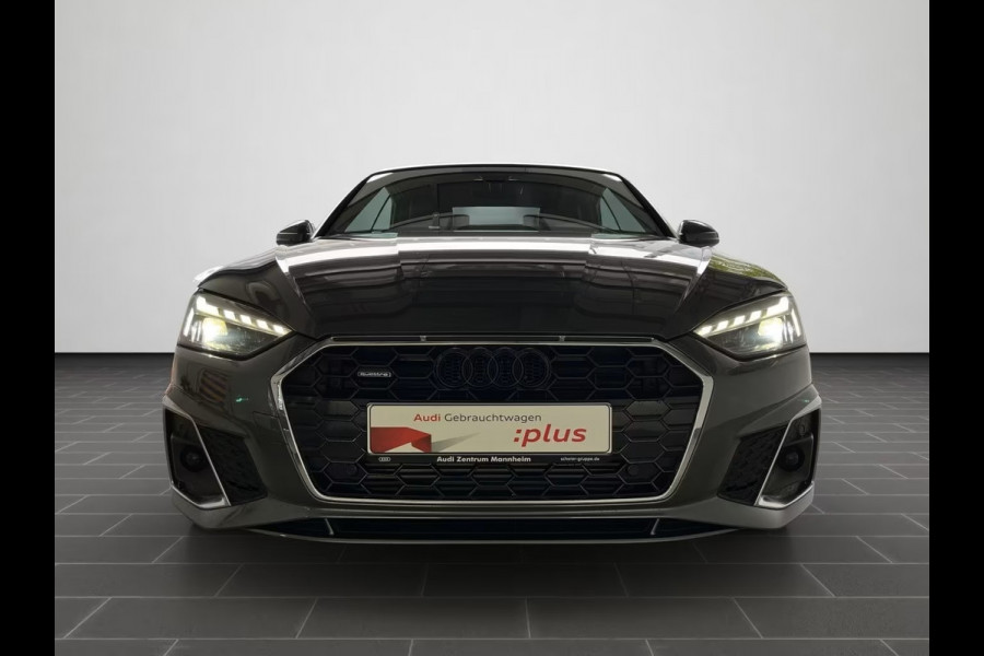 Audi A5 Cabriolet 40 TFSI Quattro S-LINE ** MATRIX, LEDER, VIRTUAL, MASSAGE, MEMORY, 19-inch LMV ** 1e EIG - UNFALLFREI ** ** INFORMEER OOK NAAR ONZE AANTREKKELIJKE FINANCIAL-LEASE TARIEVEN **