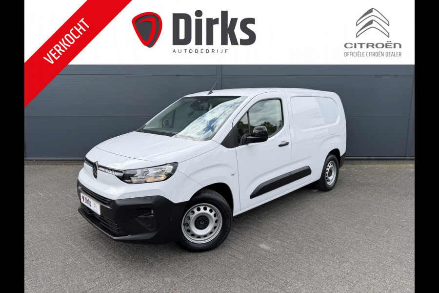 Citroën E-Berlingo 136 L2 50 kWh (Camera - Parkeersensoren V+A - Laadruimte betimmering - Navigatie - Apple Carplay - Digitale binnenspiegel - 3-zi