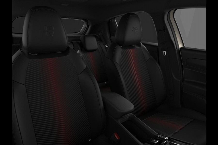 Alfa Romeo junior Elettrica Ti 54 kWh | Clima | Adapt. Cruise | Keyless | Handsfree A-Klep | PDC rondom | Pack Techno | Warmtepomp | Bicolore