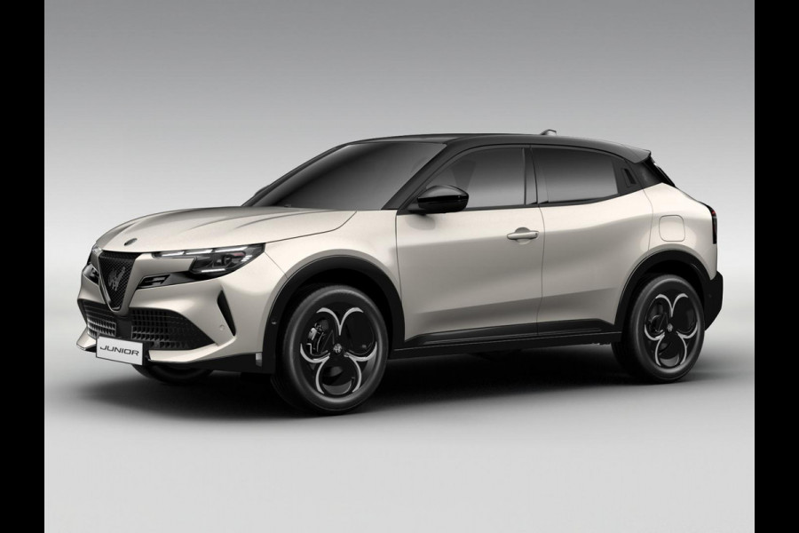 Alfa Romeo junior Elettrica Ti 54 kWh | Clima | Adapt. Cruise | Keyless | Handsfree A-Klep | PDC rondom | Pack Techno | Warmtepomp | Bicolore
