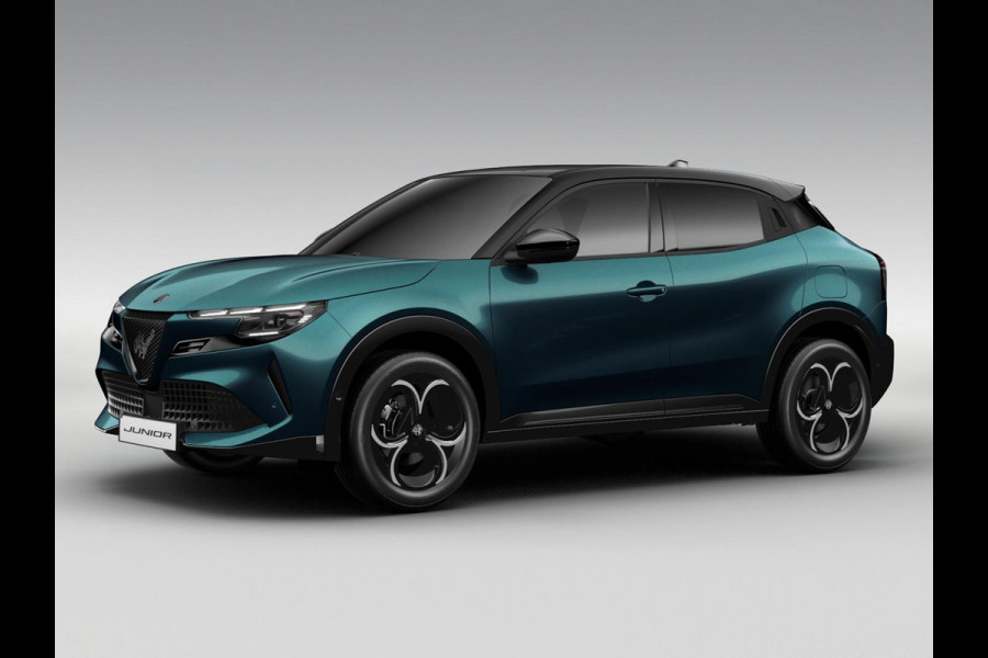Alfa Romeo junior Elettrica Ti 54 kWh | Clima | Adapt. Cruise | Keyless | Handsfree A-Klep | PDC rondom | Pack Techno | Warmtepomp | Bicolore
