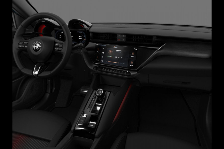 Alfa Romeo junior Elettrica Ti 54 kWh | Clima | Adapt. Cruise | Keyless | Handsfree A-Klep | PDC rondom | Pack Techno | Warmtepomp | Bicolore