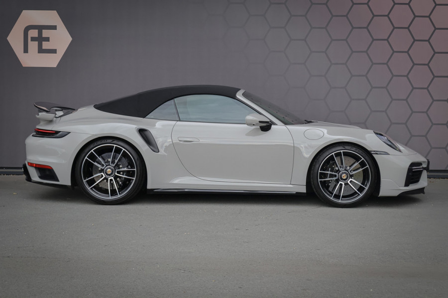 Porsche 911 Cabrio 3.8 Turbo S | SPORT DESIGN AERO KIT | LIFTING | FULL PPF | BOSE | GT SPORTSTUUR MET VERWARMING | PDLS+ | 360CAM | PASM |