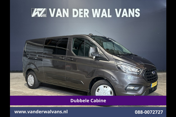 Ford Transit Custom 2.0 TDCI 170pk L2H1 Dubbele Cabine Euro6 Airco | 5-Zits | 2x Zijdeur | Camera | LED Apple Carplay, Android Auto, Cruisecontrol, Parkeersensoren, Stoelverwarming, Verwarmde voorruit 2800kg trekvermogen