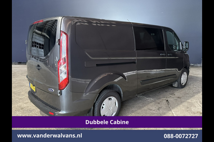 Ford Transit Custom 2.0 TDCI 170pk L2H1 Dubbele Cabine Euro6 Airco | 5-Zits | 2x Zijdeur | Camera | LED Apple Carplay, Android Auto, Cruisecontrol, Parkeersensoren, Stoelverwarming, Verwarmde voorruit 2800kg trekvermogen