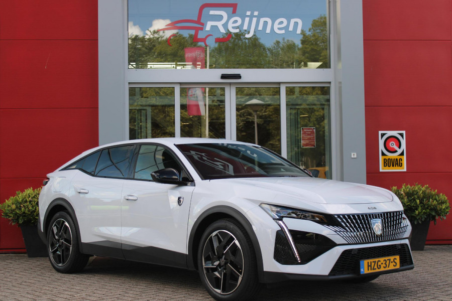 Peugeot 408 1.2 Hybrid 145PK AUTOMAAT GT | 360° CAMERA | DODEHOEK DETECTIE | KEYLESS ENTRY/START | ADAPTIVE CRUISE CONTROL | NAVIGATIE | DRAADLOZE APPLE CARPLAY/ANDROID AUTO | PARKEERSENSOREN VOOR + ACHTER | LED MATRIX KOPLAMPEN | 19" LICHTMETALEN VELGEN | ELEKTRISCH BEDIENBARE ACHTERKLEP | CLIMATE CONTROL | STUUR VERWARMING |
