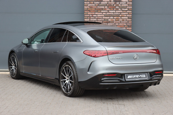 Mercedes-Benz EQS 450+ AMG Line Premium+ 108 kWh | Luchtvering | Achterasbesturing | Distronic+ | Burmester | Stoelventilatie | Massage | Digital Light | Panoramadak | HUD | Verwarmd Stuurwiel |