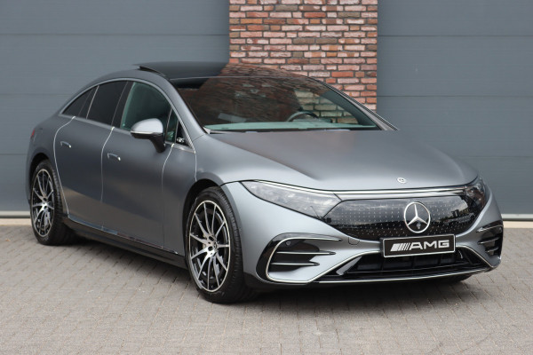 Mercedes-Benz EQS 450+ AMG Line Premium+ 108 kWh | Luchtvering | Achterasbesturing | Distronic+ | Burmester | Stoelventilatie | Massage | Digital Light | Panoramadak | HUD | Verwarmd Stuurwiel |