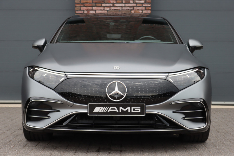 Mercedes-Benz EQS 450+ AMG Line Premium+ 108 kWh | Luchtvering | Achterasbesturing | Distronic+ | Burmester | Stoelventilatie | Massage | Digital Light | Panoramadak | HUD | Verwarmd Stuurwiel |
