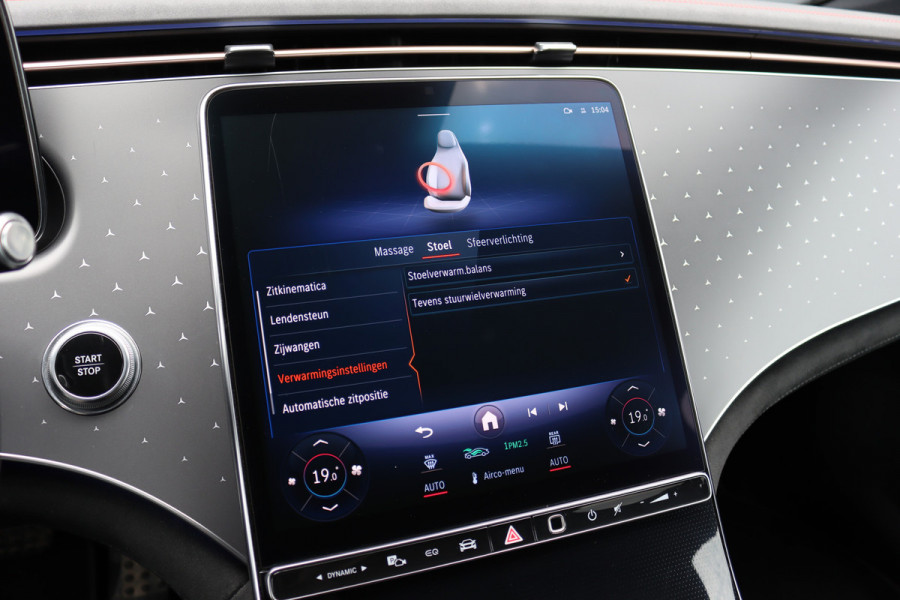Mercedes-Benz EQS 450+ AMG Line Premium+ 108 kWh | Luchtvering | Achterasbesturing | Distronic+ | Burmester | Stoelventilatie | Massage | Digital Light | Panoramadak | HUD | Verwarmd Stuurwiel |