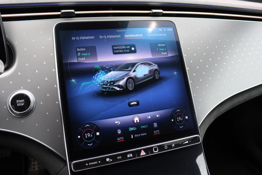 Mercedes-Benz EQS 450+ AMG Line Premium+ 108 kWh | Luchtvering | Achterasbesturing | Distronic+ | Burmester | Stoelventilatie | Massage | Digital Light | Panoramadak | HUD | Verwarmd Stuurwiel |