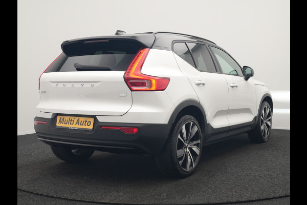 Volvo XC40 Pro Recharge Pure Electric 70kWh 232pk | Panodak | Adaptive Cruise | 360 Camera | Warmtepomp | Sportstoelen Memory & Verwarmd | Harman / Kardon | Google Assistent | 20"L.M | Stuur Verwarmd | Keyless | Blis | DAB |