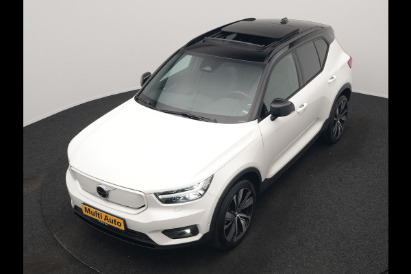 Volvo XC40 Pro Recharge Pure Electric 70kWh 232pk | Panodak | Adaptive Cruise | 360 Camera | Warmtepomp | Sportstoelen Memory & Verwarmd | Harman / Kardon | Google Assistent | 20"L.M | Stuur Verwarmd | Keyless | Blis | DAB |