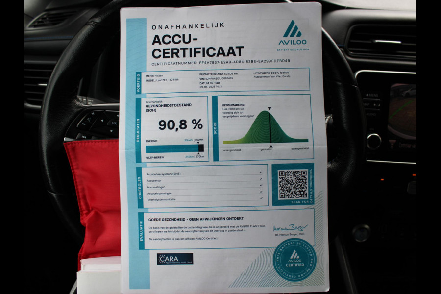 Nissan Leaf N-Connecta 40 kWh | APPLE CARPLAY / ADNROID AUTO | STOELVERWARMING | ADAPTIEVE CRUISE CONTROL |
