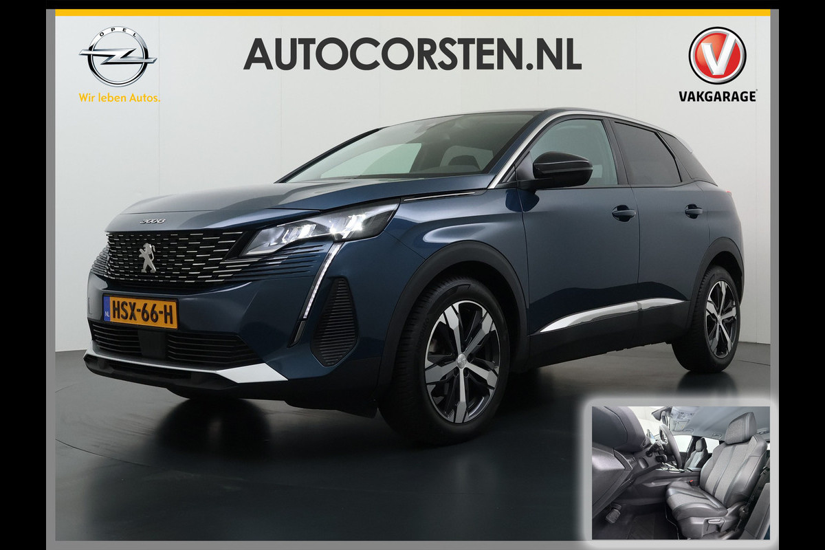 Peugeot 3008 T131pk AUT 360°Camera Apple Carplay Android 1/2 Leer Keyless Bordherk. Lane-dep. Flippers Led Navi Stoelverw. Grootlichtassistent Isofix CruiseControl Ecc Usb Bluetooth Verst.Stoelen 18''LM 1.2 PureTech Allure  Pack Business