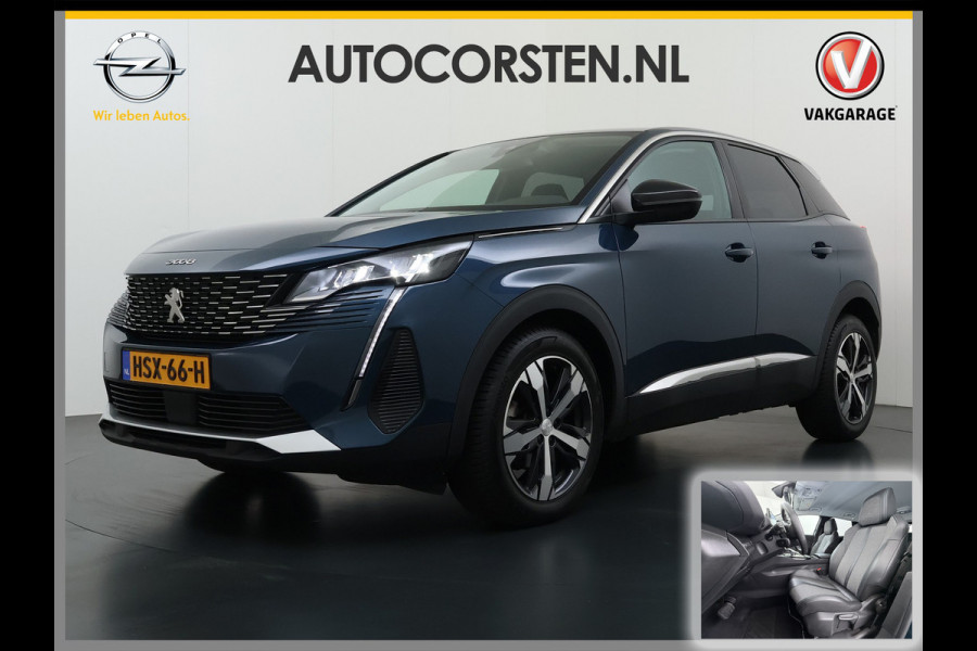 Peugeot 3008 T131pk AUT 360°Camera Apple Carplay Android 1/2 Leer Keyless Bordherk. Lane-dep. Flippers Led Navi Stoelverw. Grootlichtassistent Isofix CruiseControl Ecc Usb Bluetooth Verst.Stoelen 18''LM 1.2 PureTech Allure  Pack Business