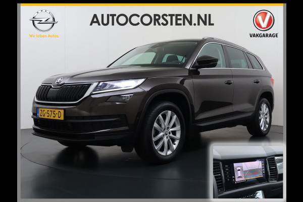 Škoda Kodiaq 1.5TSI Automaat Style Business Navi 3-Zone Ecc Adap.Cruise 360°Camera Elek.Stoel+Memory Apple Carplay Android Auto Pdc Stoelverwarming Elek.Achterklep Led Lmv Isofix P-Assist Regen-Lichtsensor Dealeronderhouden 1e Eigenaar Origineel Nederlandse Auto
