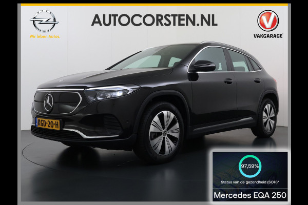 Mercedes-Benz EQA 250 SOH 97% Navi Camera 1/2 Leer High-Performance-LED Stoelverwarmd Adapt grootlicht-Ass. Cruise Control Pdc 67kWh Ecc Business Line Elek.Achterklep Connect 20 Mid Led DAB Bluetooth Lmv 18" Licht en zichtpakket Advanced pakket Easy-pack Parkeer-pakket Actieve-Rem+Spoorassistent Keyless-Go DAB