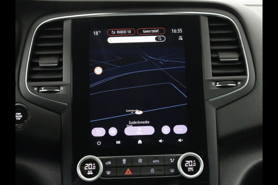 Renault Mégane 1.3 TCe Intens | Leder | Head-Up | Camera | DAB | Carplay | Stoelverwarming | Climate control | 17'' | Stuurverwarming | Cruise Control | Elektrische stoelen | Navigatie | Full LED | Keyless