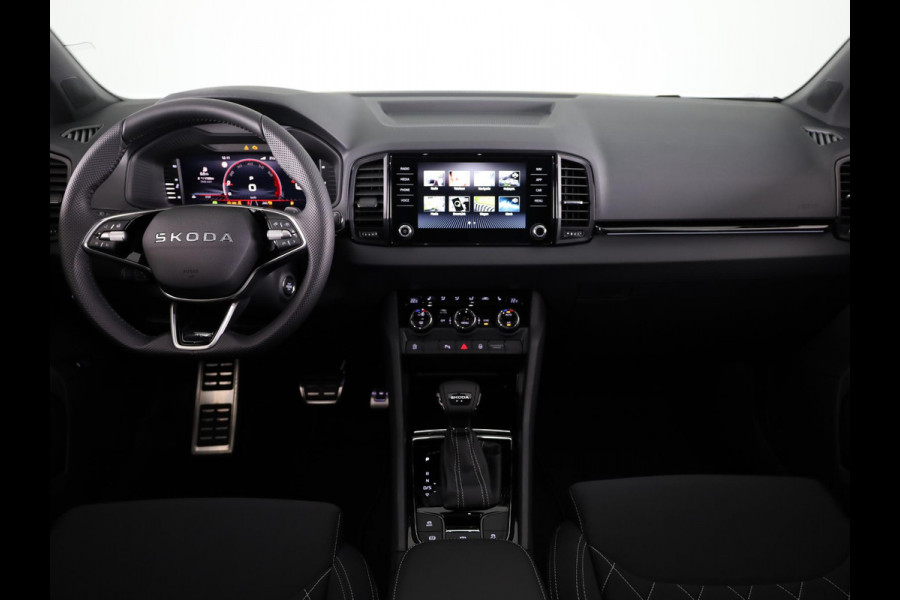 Škoda Karoq Sportline Ultimate 1.5 TSI ACT 150 pk 7 versn. DSG | Wegklapbare Trekhaak | Travel Assist Pakket Plus | Virtual Pedal | 19 Inch Velgen Sagitarius Aero