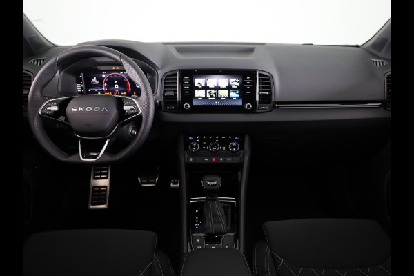 Škoda Karoq Sportline Ultimate 1.5 TSI ACT 150 pk 7 versn. DSG | Wegklapbare Trekhaak | Travel Assist Pakket Plus | Virtual Pedal | 19 Inch Velgen Sagitarius Aero