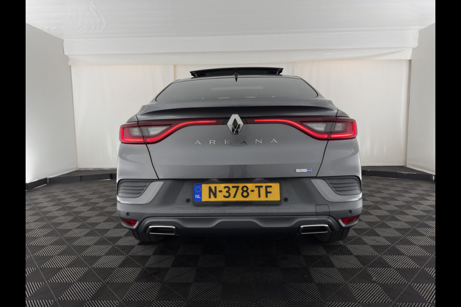 Renault Arkana 1.6 E-Tech RS-Line Hybrid 145 (INCL-BTW) Aut. *PANO | LEATHER | FULL-LED | BLINDSPOT | CAMERA | HEATED-SPORTSEATS | KEYLESS | AMBIENTLIGHT | DIGI-COCKPIT | PRIVACY-GLASS | NAVI-FULLMAP | ECC | ADAPTIVE-CRUISE | PDC | 18"