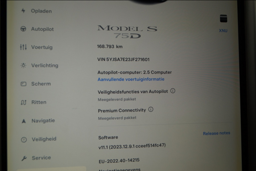 Tesla Model S 75D 333pk -SOH85%-PANO-NAVI-ECC-PDC-CAM-