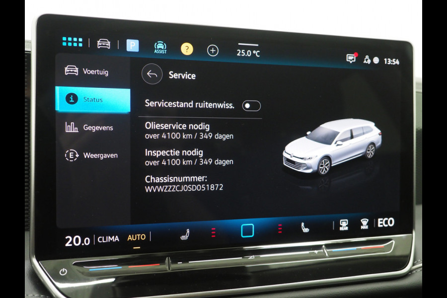 Volkswagen Passat Variant 1.5 eHybrid 204PK | Leder/Alcantara | Massage | Trekhaak | HUD | Camera | Adaptive Cruise | Sfeerlicht | Carplay